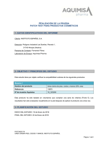 realizaci&oacute;n de la prueba patch test para productos cosm&eacute;ticos 1