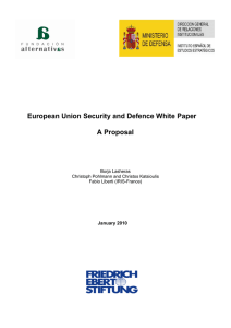European Union Security and Defence White Paper A Proposal