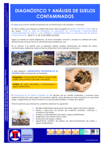 diagnóstico y análisis de suelos contaminados