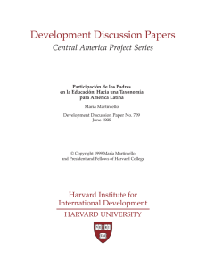 Development Discussion Papers