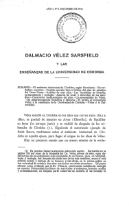 dalmacio vélez sarsfield - Revistas de la Universidad Nacional de