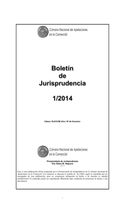 Boletín de Jurisprudencia 1/2014