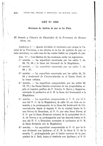 LEY N.° 2359 - Honorable Cámara de diputados de la Provincia de