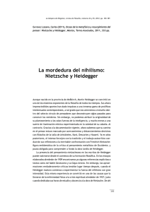 La mordedura del nihilismo: Nietzsche y Heidegger