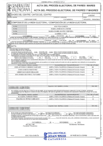 generalitat acta del proces electoral de pares | mares