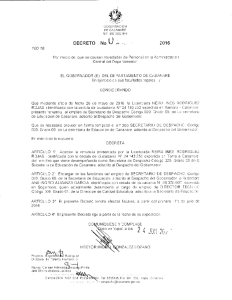 DEC R E TO N o 2016 - Gobernación de Casanare