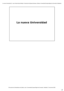 La nueva Universidad. Dr. Juan Vicente García Manjón, Vicerrector