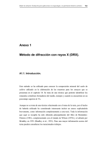 Anexo 1 Método de difracción con rayos X (DRX).