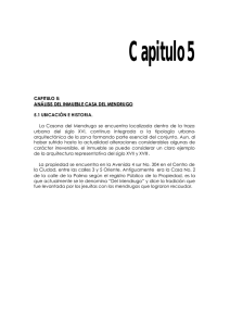 CAPITULO 5: ANÁLISIS DEL INMUEBLE CASA DEL MENDRUGO