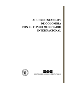 acuerdo stand-by de colombia con el fondo monetario internacional