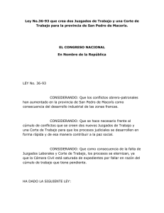 Ley No. 36-93 - Observatorio Judicial Dominicano