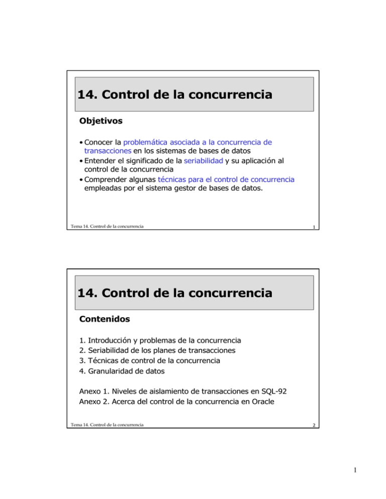 14 Control De La Concurrencia 3306