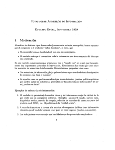 notas sobre asimetrías de información - U