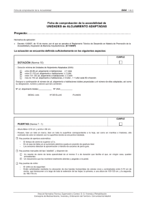 UNIDADES de ALOJAMIENTO ADAPTADAS Proyecto