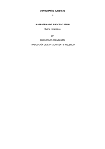 Las Miserias del Proceso Penal: Carnelutti