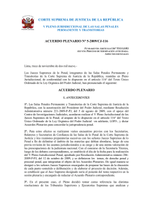 Acuerdo Plenario N° 5 - 2009