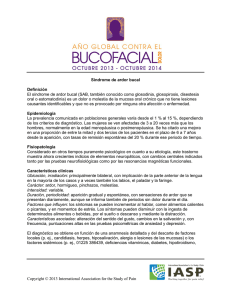 Síndrome de ardor bucal - International Association for the Study of
