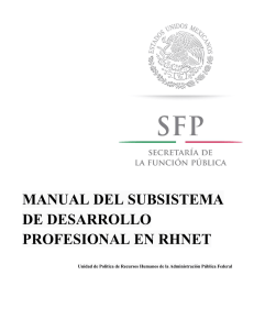 Manual de Desarrollo Profesional en RHNET