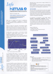 Toxoplasmosis. II Diagnóstico Serológico