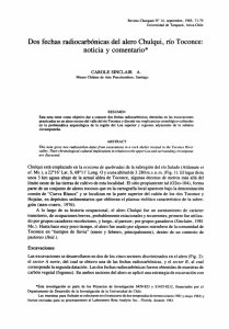 Dos fechas radiocarbónicas del alero Chulqui, río Toconce: noticia y