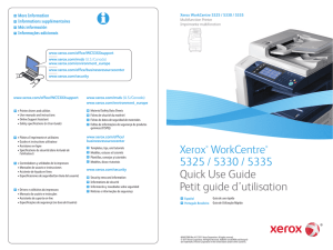 Xerox® WorkCentre® 5325/ 5330 / 5335