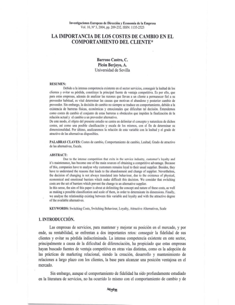 la importancia de los costes de