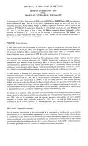 CONTRATO DE PRESTACIÓN DE SERVICIOS SISTEMA DE