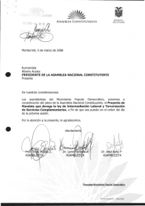 PRESIDENTE DE LA ASAMBLEA NACIONAL CONSTITUYENTE