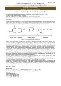 Titulación potenciométrica de ácido fólico en comprimidos