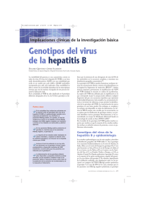 Genotipos del virus de la hepatitis B