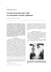 Lavado broncoalveolar total en proteinosis alveolar pulmonar