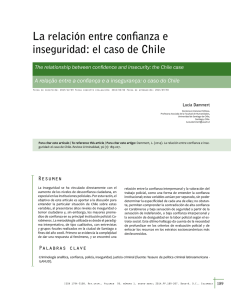 La relación entre confianza e inseguridad: el caso de Chile