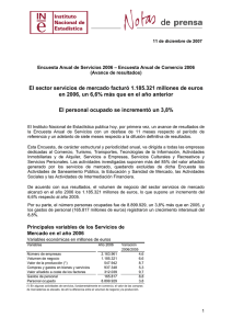 servicios de mercado - Instituto Nacional de Estadistica.