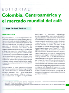 Colombia, Centroamérica y el mercado mundial del café