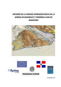 informe de la unidad hidrogeológica de la sierra de bahoruco y