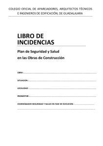 libro de incidencias - Colegio Oficial de Aparejadores y Arquitectos