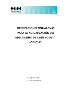 Reglamento de Asistencias y Licencias