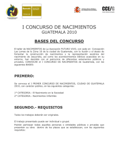 i concurso de nacimientos - Cámara Oficial Española de Comercio