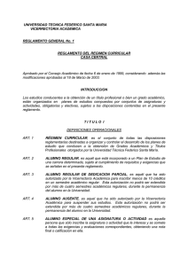 reglamento general nº 1 - Universidad Técnica Federico Santa María