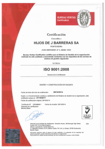 Certificado 9001 calidad