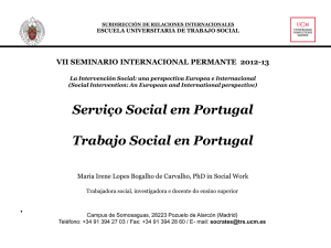 Trabajo Social en Portugal-Irene Carvalho