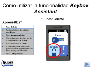 Cómo utilizar la funcionalidad Keybox Assistant