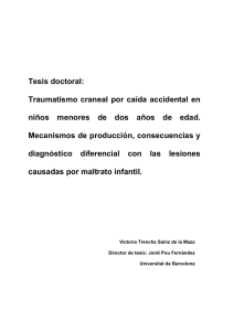 Tesis doctoral: Traumatismo craneal por caída accidental en niños