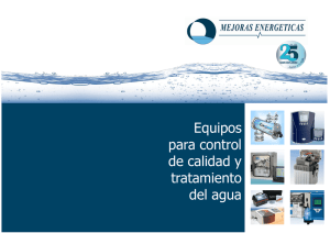 Equipos para control de calidad del agua