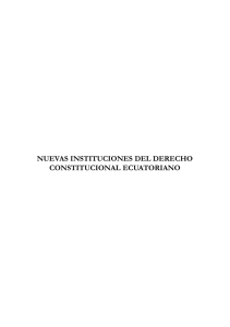 nuevas instituciones del derecho constitucional ecuatoriano