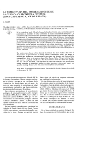 la estructura del borde sudoeste de la cuenca carbonifera central