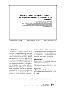 WHICH COST OF DEBT SHOULD BE USED IN FORECASTING