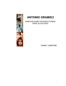 Antonio Gramsci. Orientaciones introductorias para su