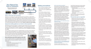 Safety precautions How Natural Gas Gets to Customers