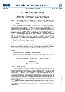 V Convenio colectivo de supermercados del Grupo Eroski